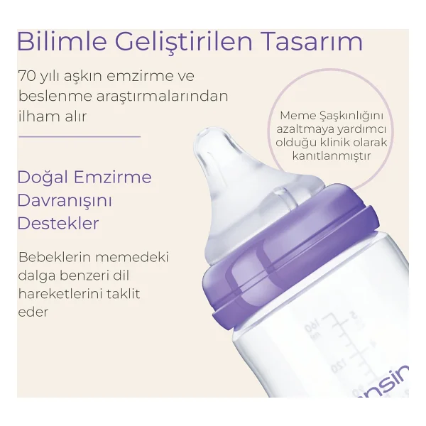 Lansinoh 330 Ml Pp Biberon Ve Naturalwave Biberon Emziği - Görsel 6