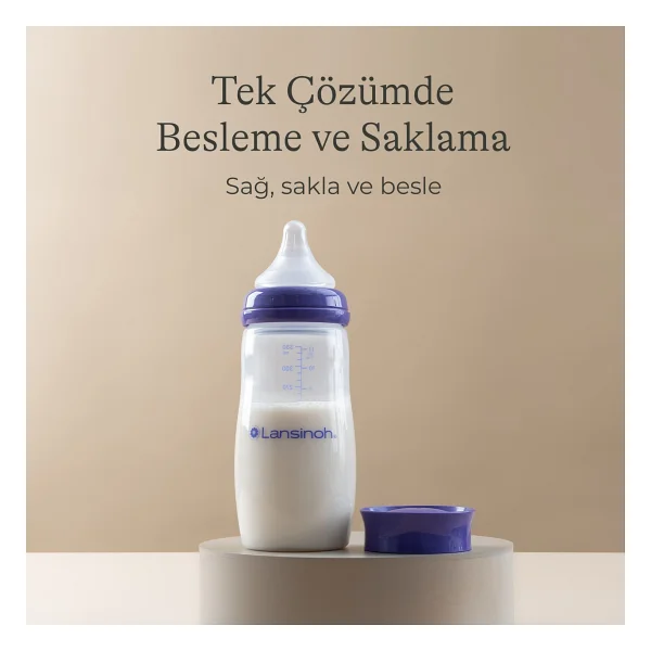 Lansinoh 330 Ml Pp Biberon Ve Naturalwave Biberon Emziği - Görsel 10