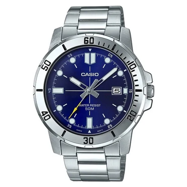 Casio Standart Mtp-Vd01d-2evudf Çelik Kordon Lacivert Erkek Kol Saati - Görsel 2