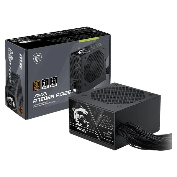 Msı Mag A750bn Pcıe5 Iıı Gen5.1 750 W Power Supply - Görsel 5