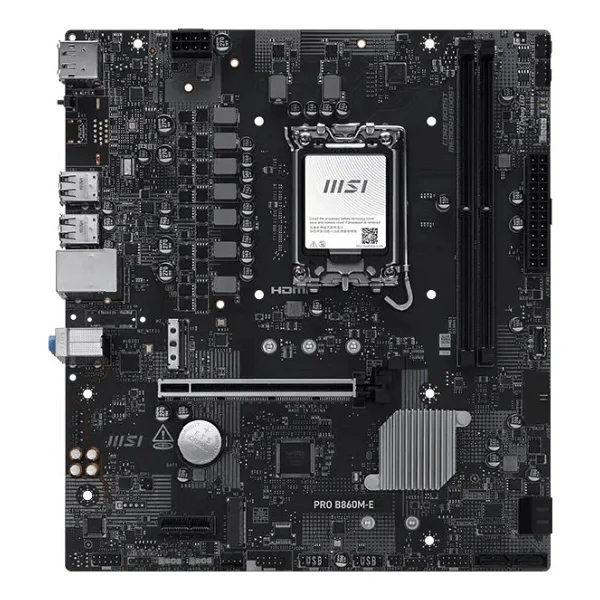 Msı Pro B860m-E Intel Lga1851 DDR5 Micro Atx Anakart - Görsel 5