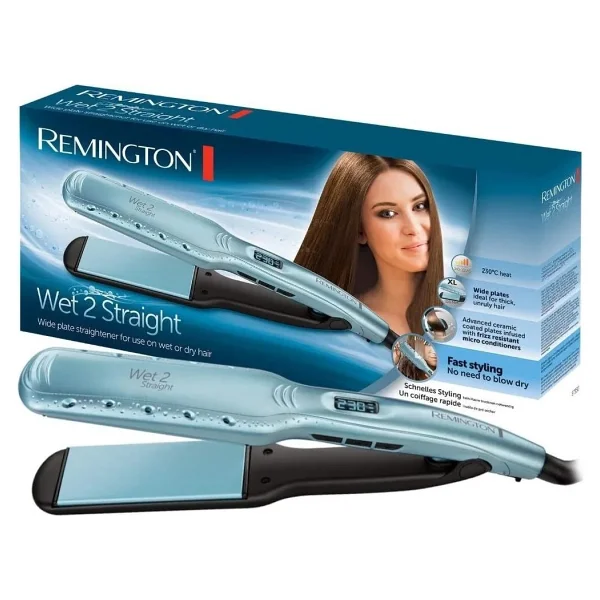 Remington S7350 Wet 2 Straight Islak Kuru Seramik Saç Düzleştirici - Görsel 2