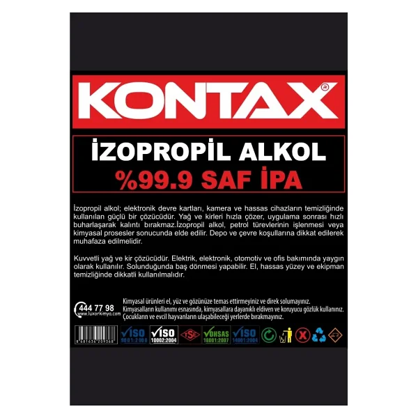 Kontax Saf İpa %99,9 İzopropil Alkol 200 Ml - Görsel 3