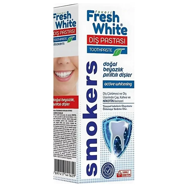 Fresh White Smokers Sigara İçenlere Özel 90 Gr Diş Pastası - Görsel 2