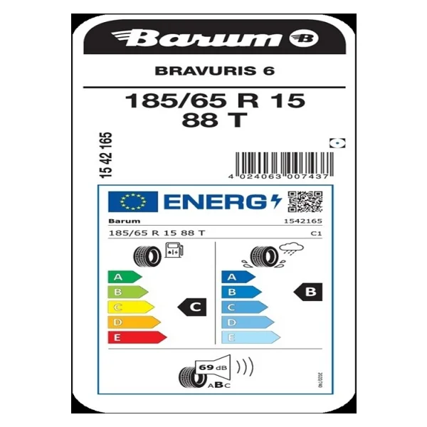 Barum Bravuris 6 185/65 R15 88t Yaz Lastiği - Görsel 2