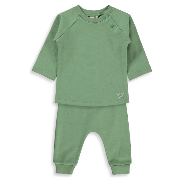Civil Baby Yıldız Nakışlı 3-18 Ay Takım - Haki - 18 - 24 Ay - 02-Haki - Görsel 7