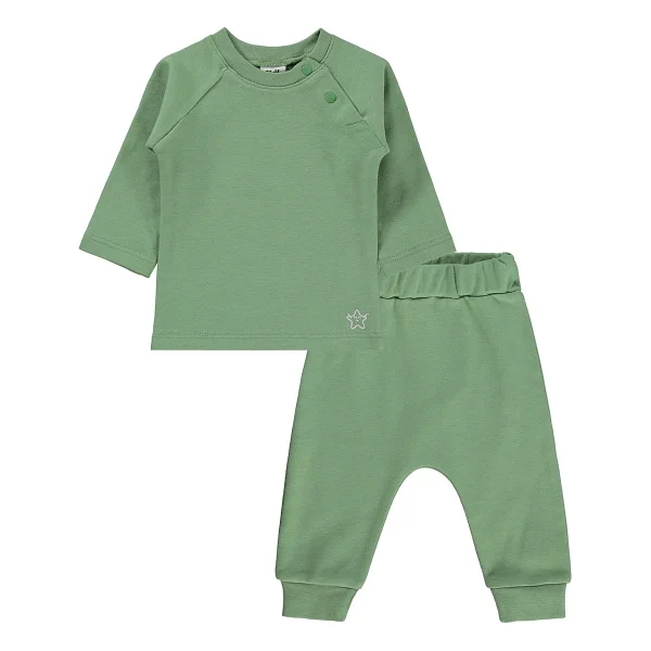Civil Baby Yıldız Nakışlı 3-18 Ay Takım - Haki - 18 - 24 Ay - 02-Haki - Görsel 3