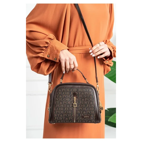 Just Polo Günlük Kombinlere Uygun Orta Boy Kadın Kadın Omuz Çantası Orijinal Shopper - Bej - Görsel 4