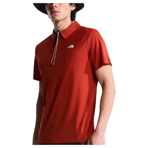 The North Face Tanken Nf0a2wazg6ı1 Kırmızı Kısa Kollu Polo Yaka Erkek Tişört - Görsel 2