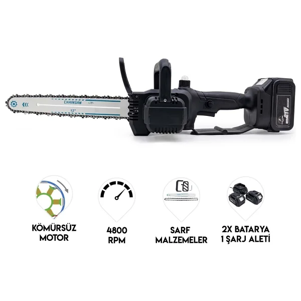 Chelıkbeı Cb0143 Şarjlı Ağaç Kesme Mkd12 - Görsel 2