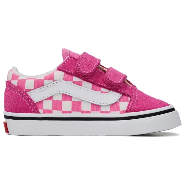 Vans Old Skool V Vn000ctgfrq1 Açık Pembe Damalı Bebek Sneaker - Görsel 2