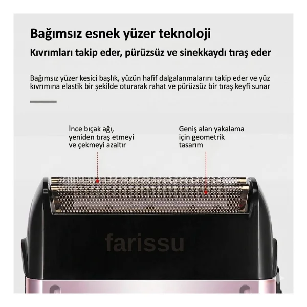 Pritech Rf-1551 Tıraş Makinesi - Görsel 9