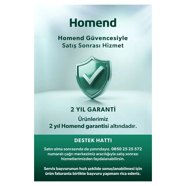 Homend Royaltea 1755h 1700 W Cam Demlikli Plastik Çay Makinesi - Görsel 5