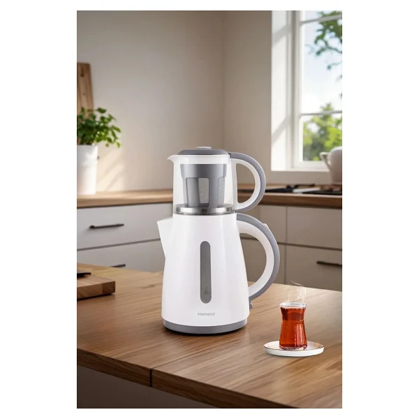 Homend Royaltea 1755h 1700 W Cam Demlikli Plastik Çay Makinesi - Görsel 6