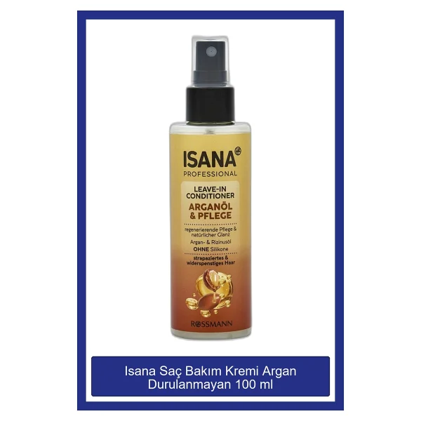 Isana Professional Argan 100 ml Durulanmayan Saç Kremi - Görsel 3