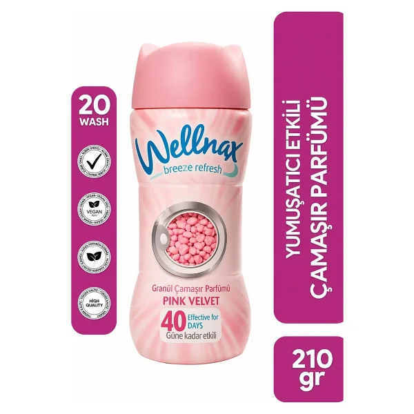 Wellnax Pink Velvet Granül Çamaşır Parfümü 210 Gr - Görsel 2