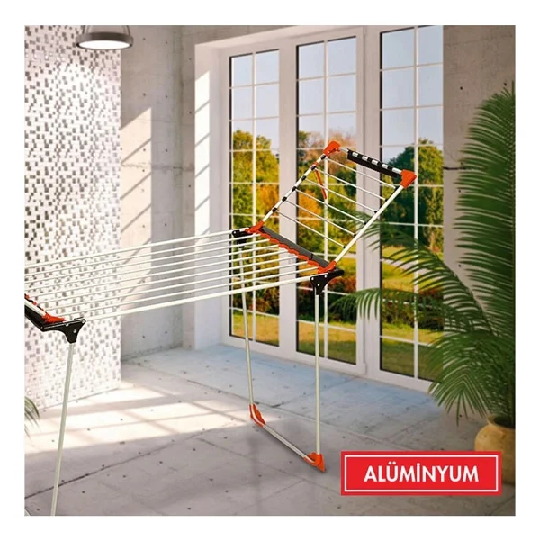 Devecioğlu Mm080 Show Lux Alüminyum Çamaşır Askısı - Görsel 2