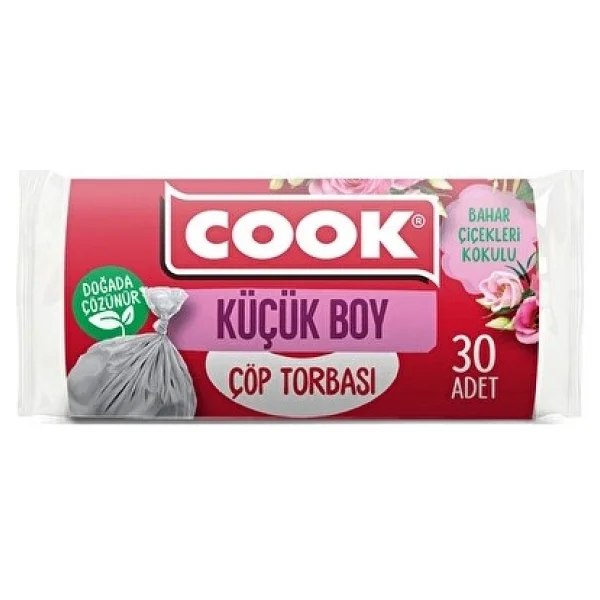 Cook Bahar Çiçekleri Kokulu Küçük Boy Çöp Poşeti 30'lu - Görsel 2