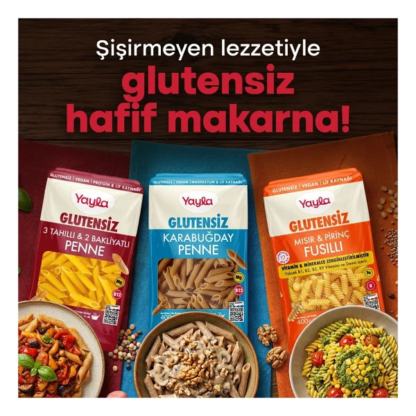 Yayla Glutensiz Mısır Ve Pirinç Penne Makarna 400 Gr - Görsel 2