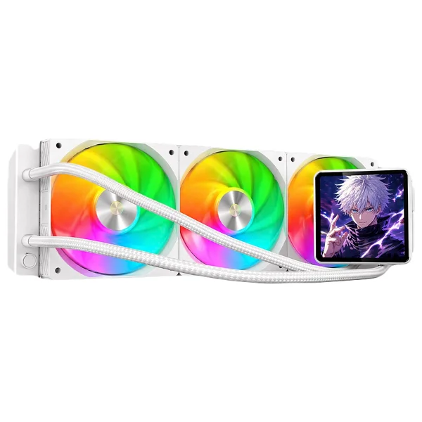 Gametech Vision Argb Lcd 360 Mm Beyaz İşlemci Sıvı Soğutucu - Görsel 3