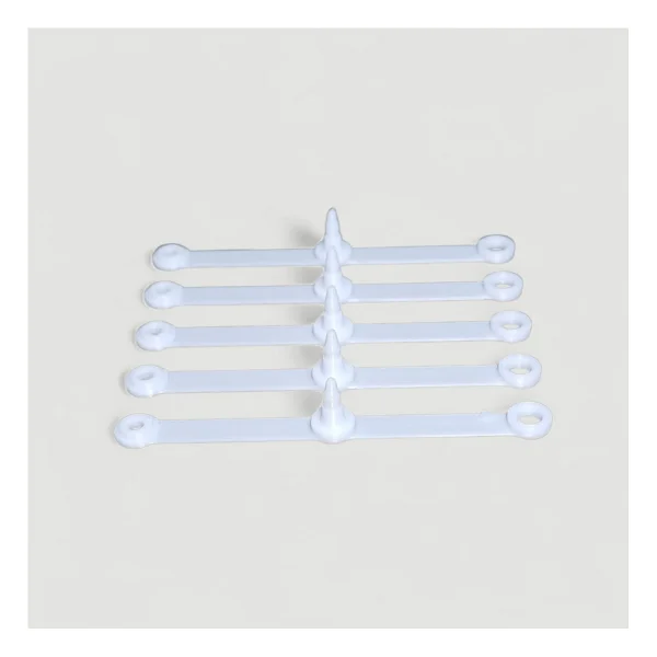Luluyen 250 Adet Beyaz Plastik Güvenlik Kilidi Etiket Sabitleyici 67 Mm Tek Kullanımlık Tekstil Ürün Paket Kilit Trim Klipsi Perçin - Görsel 6
