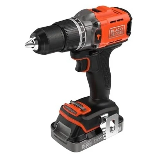 Black+Decker Bcd383d1xk Tek Akü 2 Ah Darbeli Matkap - Görsel 4