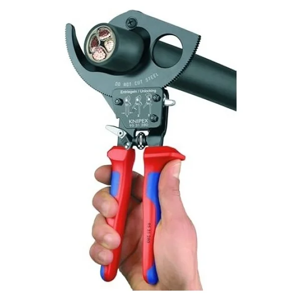 Knipex 95 31 280 Cırcır Mekanizmalı Kablo Makası - Görsel 2