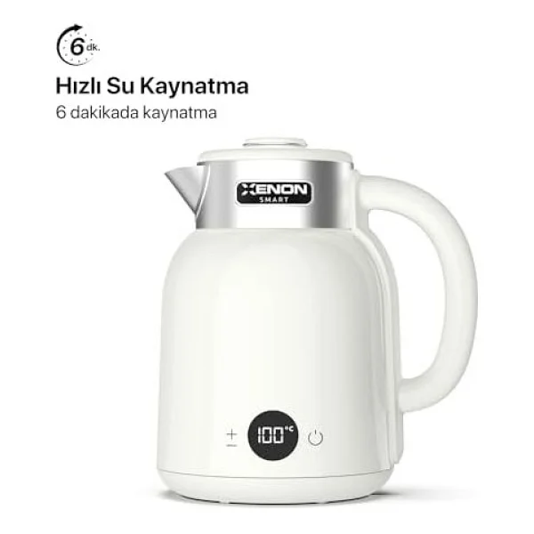 Xenon Smart X7101 2200 W Krem 1.5 Lt Kettle - Görsel 8