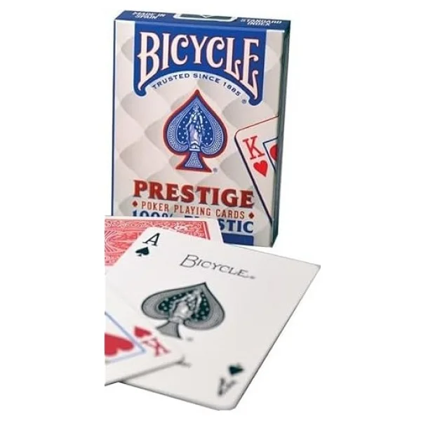 Bicycle Prestige Rider Back 100% Plastik Standard Endeks Oyun Kağıdı Destesi - Görsel 2