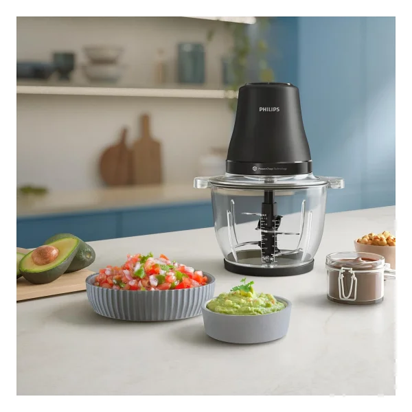Philips 3000 Serisi Doğrayıcı - Powerchop Teknolojisi, 500w Motor, 2l Kapasite, Çift Hız Ayarı, Bula - Görsel 7