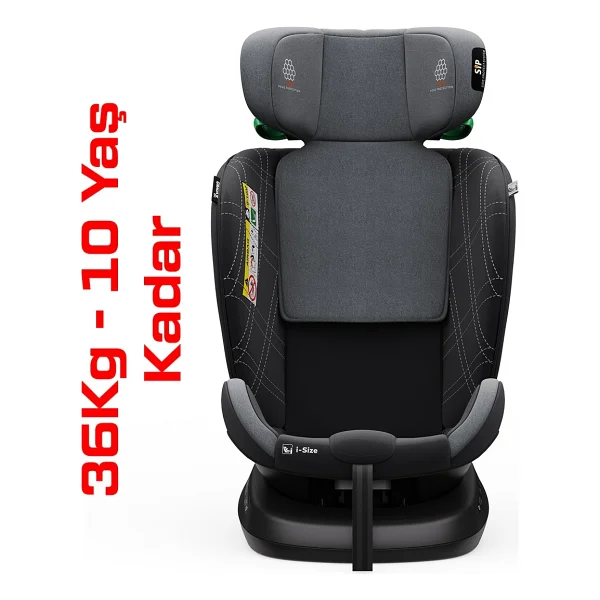 Yoyko Rich Alarmlı 360 Derece Dönebilen I-Size 0-36 Kg Oto Koltuğu - Görsel 8