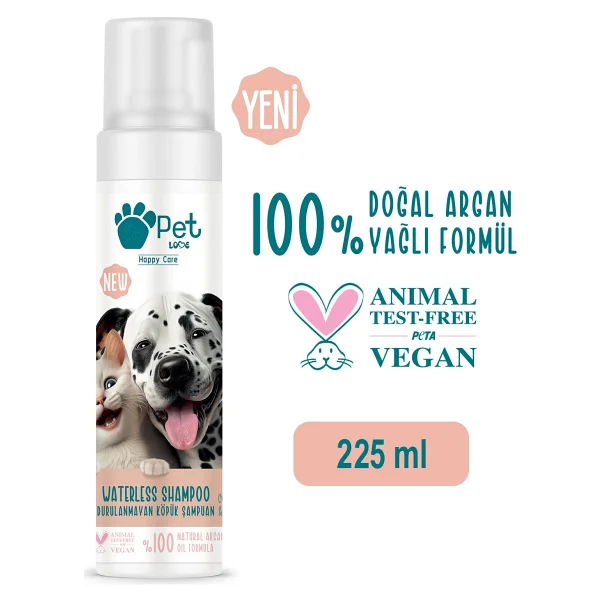 Pet Love Kurabiyeli Ve Vanilyalı 225 Ml Köpük Kedi Köpek Şampuanı - Görsel 6