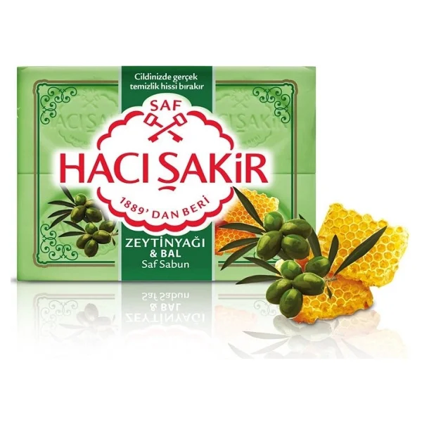 Hacı Şakir Zeytinyağı & Bal 4x150 Gr 4 Adet Kalıp Sabun - Görsel 4