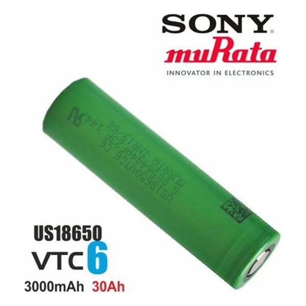 Sony Murata Vtc6 3000mah 30a 18650 Pil 1 Adet - Görsel 5