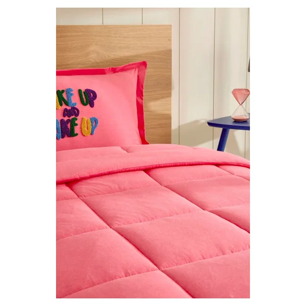 Karaca Home Motto Fuşya Tek Kişilik Cotton Comfort Set - Görsel 4