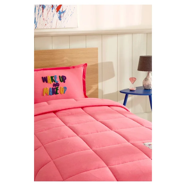 Karaca Home Motto Fuşya Tek Kişilik Cotton Comfort Set - Görsel 5