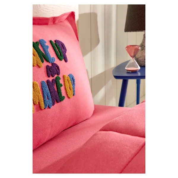 Karaca Home Motto Fuşya Tek Kişilik Cotton Comfort Set - Görsel 7
