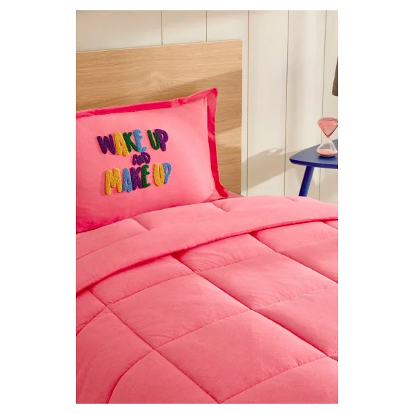Karaca Home Motto Fuşya Tek Kişilik Cotton Comfort Set - Görsel 8