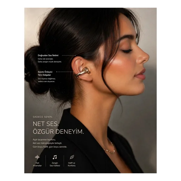 Linktech S155 TWS Open Ear Bluetooth Kulaklık - Görsel 2