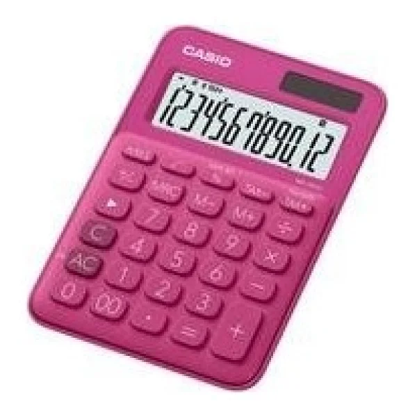 Casio Ms-20uc-Rd Koyu Pembe Masaüstü Hesap Makinesi - Görsel 2