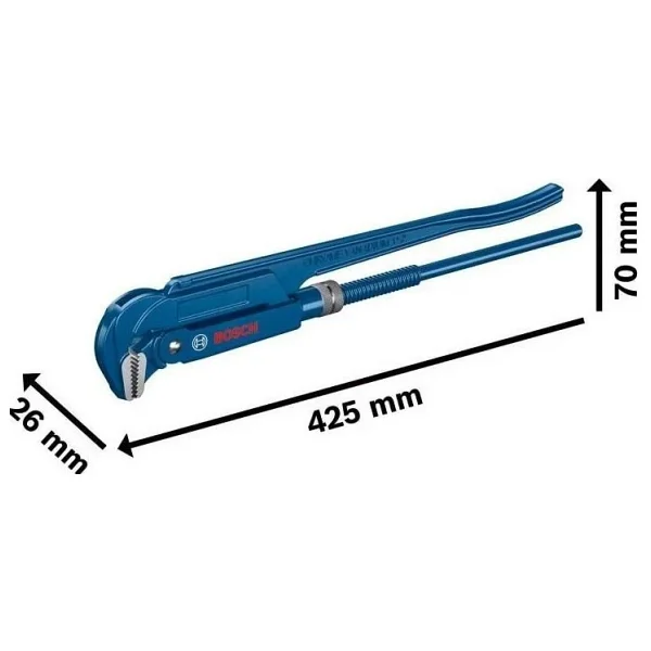 Bosch 1600a02w3v 90° 420 Mm Köşe Boru Anahtarı - Görsel 8