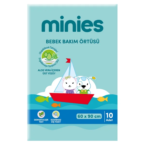 Minies 60x90 Cm 10'lu Bebek Bakım Örtüsü - Görsel 2
