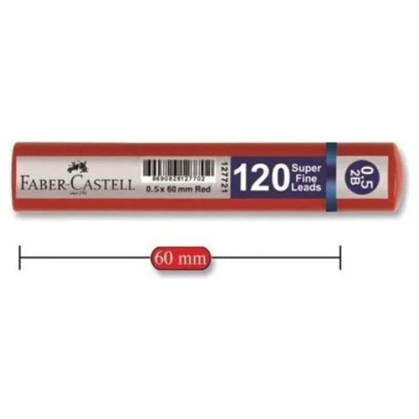 Faber-Castell Grip Min 0.7 2B 60 mm 120'li Tüp Kalem Ucu - Görsel 4