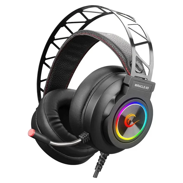 Rampage Miracle-X5 RGB 7.1 USB Kablolu Kulak Üstü Oyuncu Kulaklığı - Görsel 8