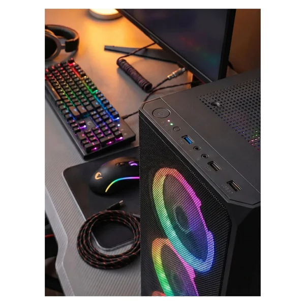 Rampage Helios Mesh Rainbow Fanlı 650 W Atx Oyuncu Kasası - Görsel 6
