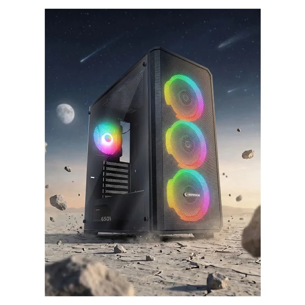 Rampage Helios Mesh Rainbow Fanlı 650 W Atx Oyuncu Kasası - Görsel 7