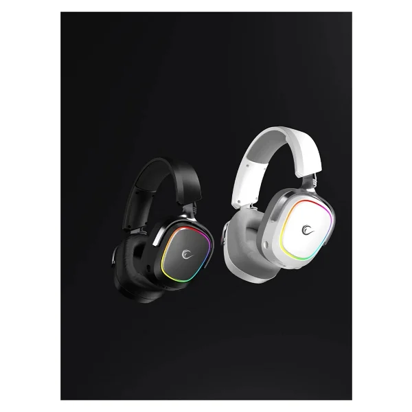 Rampage Retsu RGB Kablolu/Kablosuz Kulak Üstü Oyuncu Kulaklığı - Görsel 3