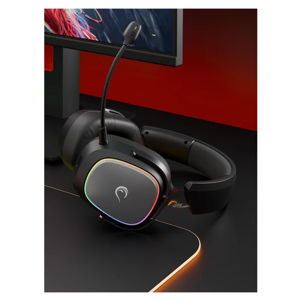 Rampage Retsu RGB Kablolu/Kablosuz Kulak Üstü Oyuncu Kulaklığı - Görsel 5