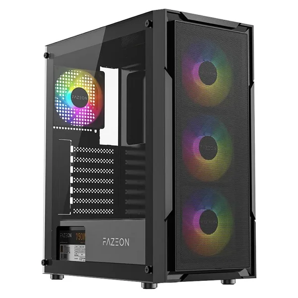 Fazeon F11 F11a750bbm RGB Fanlı Siyah 750 W Atx Oyuncu Kasası - Görsel 3