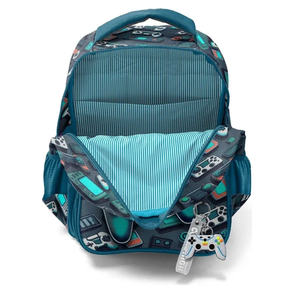 Coral High Set0114423 Nefti Gamer Desenli 3'lü Okul Çanta Seti - Görsel 9